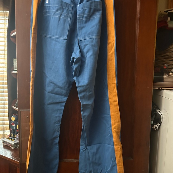 Blue and Orange Pants Big bud press pants size L.  Worn once - Picture 3 of 4